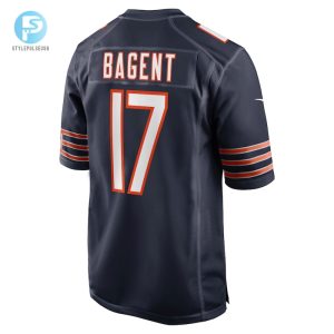 Mens Chicago Bears Tyson Bagent Nike Navy Game Jersey stylepulseusa 1 2