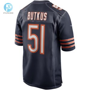 Mens Chicago Bears Dick Butkus Nike Navy Game Retired Player Jersey stylepulseusa 1 2