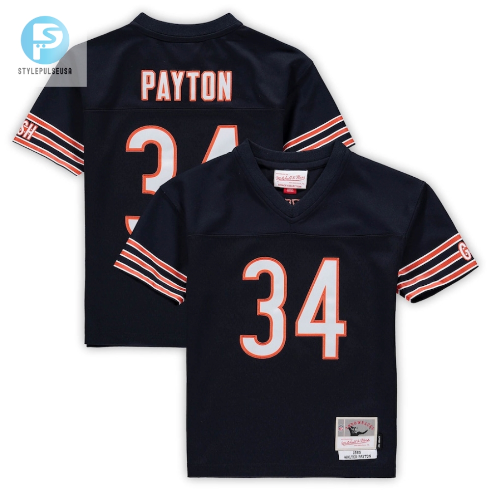 Preschool Chicago Bears Walter Payton Mitchell Ness Navy Retired Legacy Jersey stylepulseusa 1