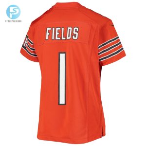 Youth Chicago Bears Justin Fields Nike Orange Game Jersey stylepulseusa 1 2