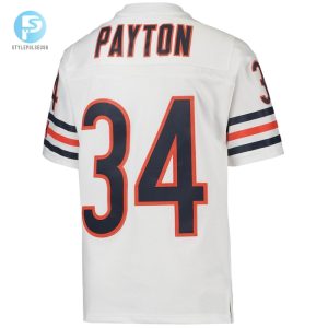 Youth Chicago Bears Walter Payton Mitchell Ness White 1985 Retired Player Legacy Jersey stylepulseusa 1 2