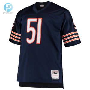 Mens Chicago Bears Dick Butkus Mitchell Ness Navy Big Tall 1966 Retired Player Replica Jersey stylepulseusa 1 1