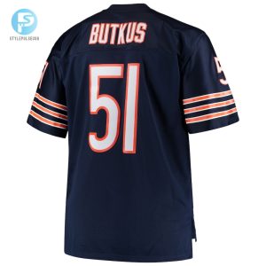 Mens Chicago Bears Dick Butkus Mitchell Ness Navy Big Tall 1966 Retired Player Replica Jersey stylepulseusa 1 2