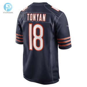 Mens Chicago Bears Robert Tonyan Nike Navy Game Jersey stylepulseusa 1 2