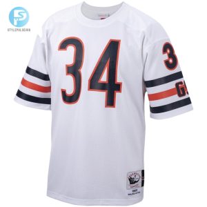 Mens Chicago Bears Walter Payton Mitchell Ness White Big Tall 1985 Retired Player Replica Jersey stylepulseusa 1 1