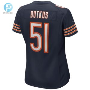 Womens Chicago Bears Dick Butkus Nike Navy Game Retired Player Jersey stylepulseusa 1 2