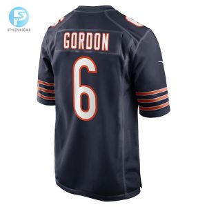 Mens Chicago Bears Kyler Gordon Nike Navy Game Player Jersey stylepulseusa 1 2