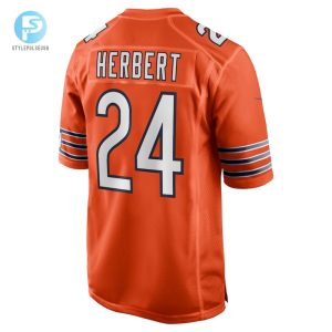 Mens Chicago Bears Khalil Herbert Nike Orange Alternate Game Player Jersey stylepulseusa 1 2