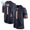 Mens Chicago Bears Number 1 Dad Nike Navy Game Jersey stylepulseusa 1