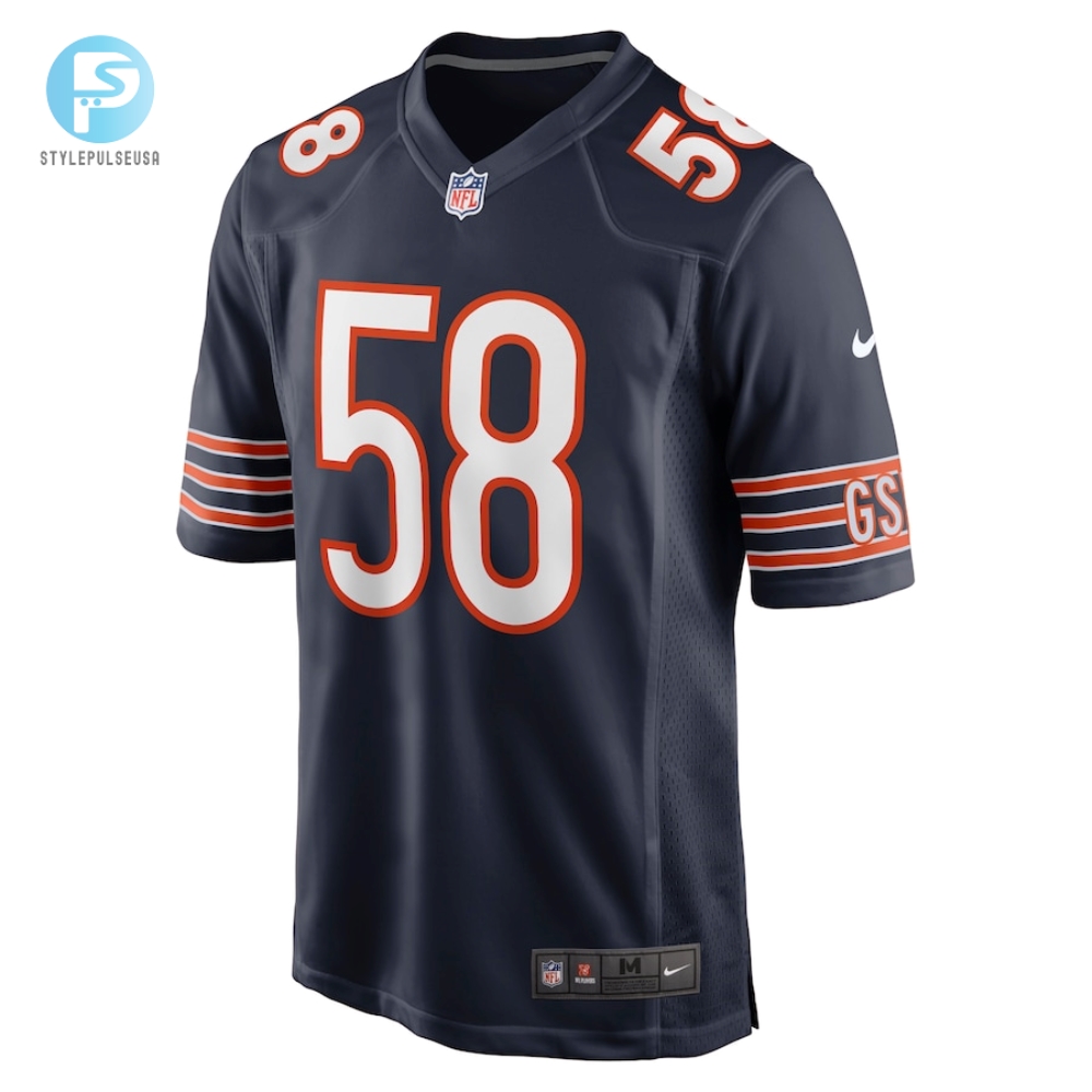 Mens Chicago Bears Darnell Wright Nike Navy 2023 Nfl Draft First Round Pick Game Jersey 