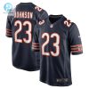 Mens Chicago Bears Roschon Johnson Nike Navy Team Game Jersey stylepulseusa 1