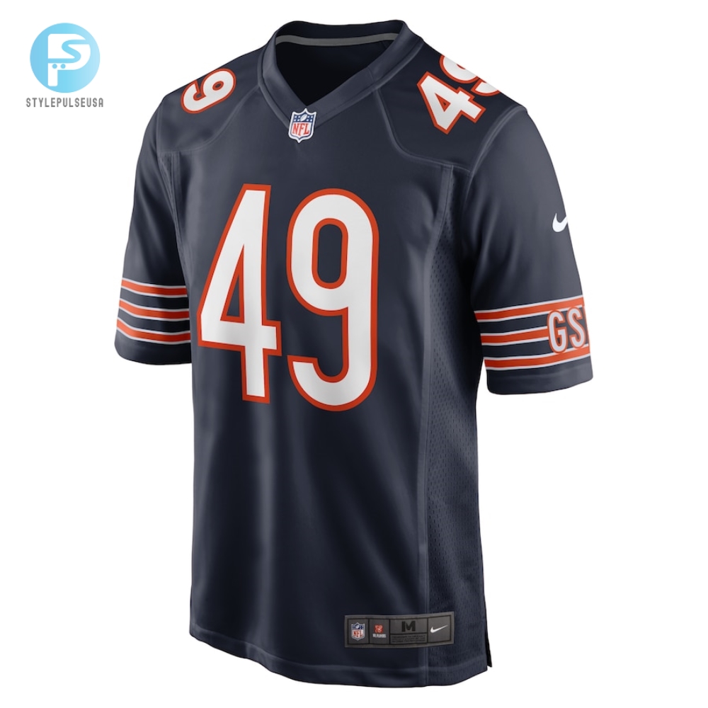 Mens Chicago Bears Tremaine Edmunds Nike Navy Game Player Jersey 