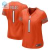 Womens Chicago Bears Justin Fields Nike Orange Game Jersey stylepulseusa 1