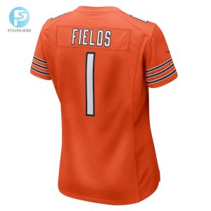 Womens Chicago Bears Justin Fields Nike Orange Game Jersey stylepulseusa 1 2