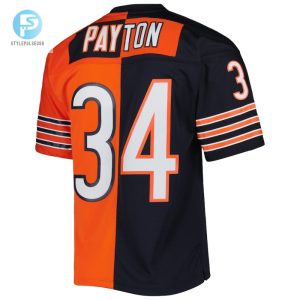 Mens Chicago Bears Walter Payton Mitchell Ness Navyorange 1985 Split Legacy Replica Jersey stylepulseusa 1 2