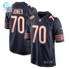 Mens Chicago Bears Braxton Jones Nike Navy Game Player Jersey stylepulseusa 1