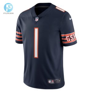 Mens Chicago Bears Justin Fields Nike Navy Vapor Limited Jersey stylepulseusa 1 1