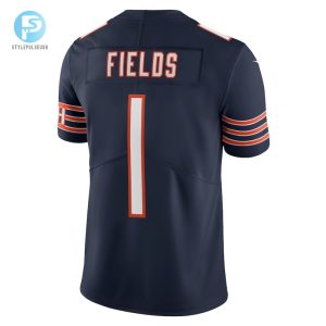 Mens Chicago Bears Justin Fields Nike Navy Vapor Limited Jersey stylepulseusa 1 2