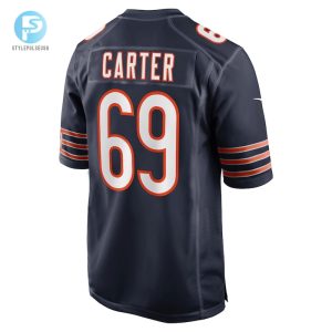 Mens Chicago Bears Jatyre Carter Nike Navy Game Player Jersey stylepulseusa 1 2