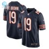 Mens Chicago Bears Equanimeous St. Brown Nike Navy Game Player Jersey stylepulseusa 1