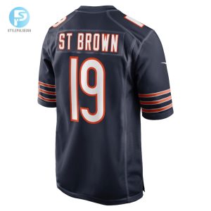 Mens Chicago Bears Equanimeous St. Brown Nike Navy Game Player Jersey stylepulseusa 1 2