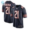 Mens Chicago Bears Donta Foreman Nike Navy Game Jersey stylepulseusa 1