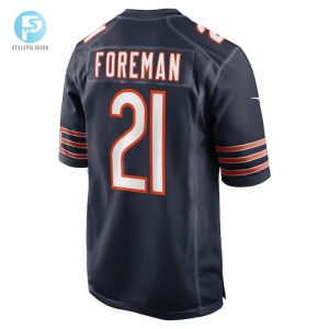 Mens Chicago Bears Donta Foreman Nike Navy Game Jersey stylepulseusa 1 2