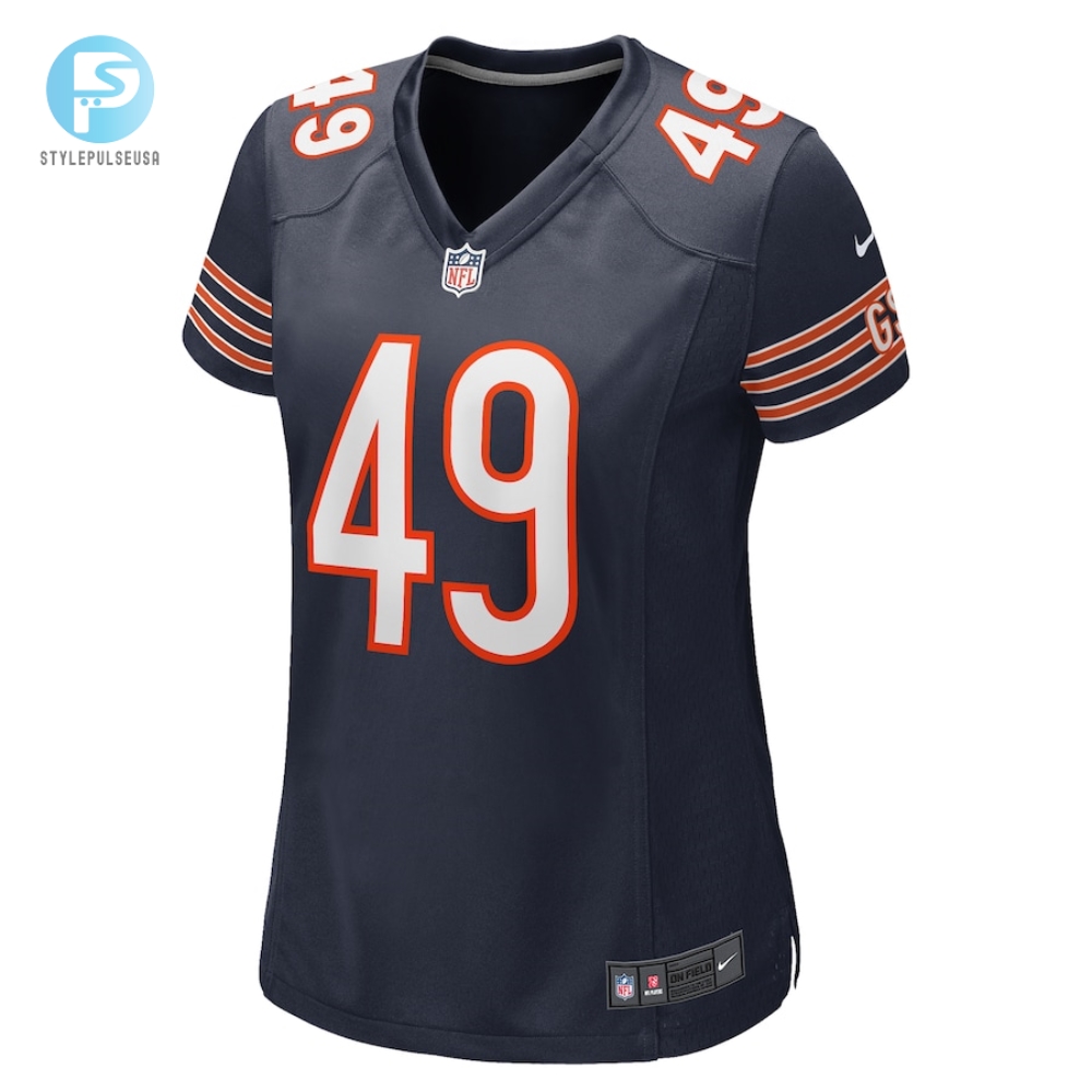 Womens Chicago Bears Tremaine Edmunds Nike Navy Game Player Jersey 