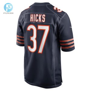 Mens Chicago Bears Elijah Hicks Nike Navy Game Player Jersey stylepulseusa 1 2