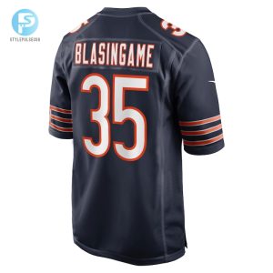 Mens Chicago Bears Khari Blasingame Nike Navy Game Player Jersey stylepulseusa 1 2