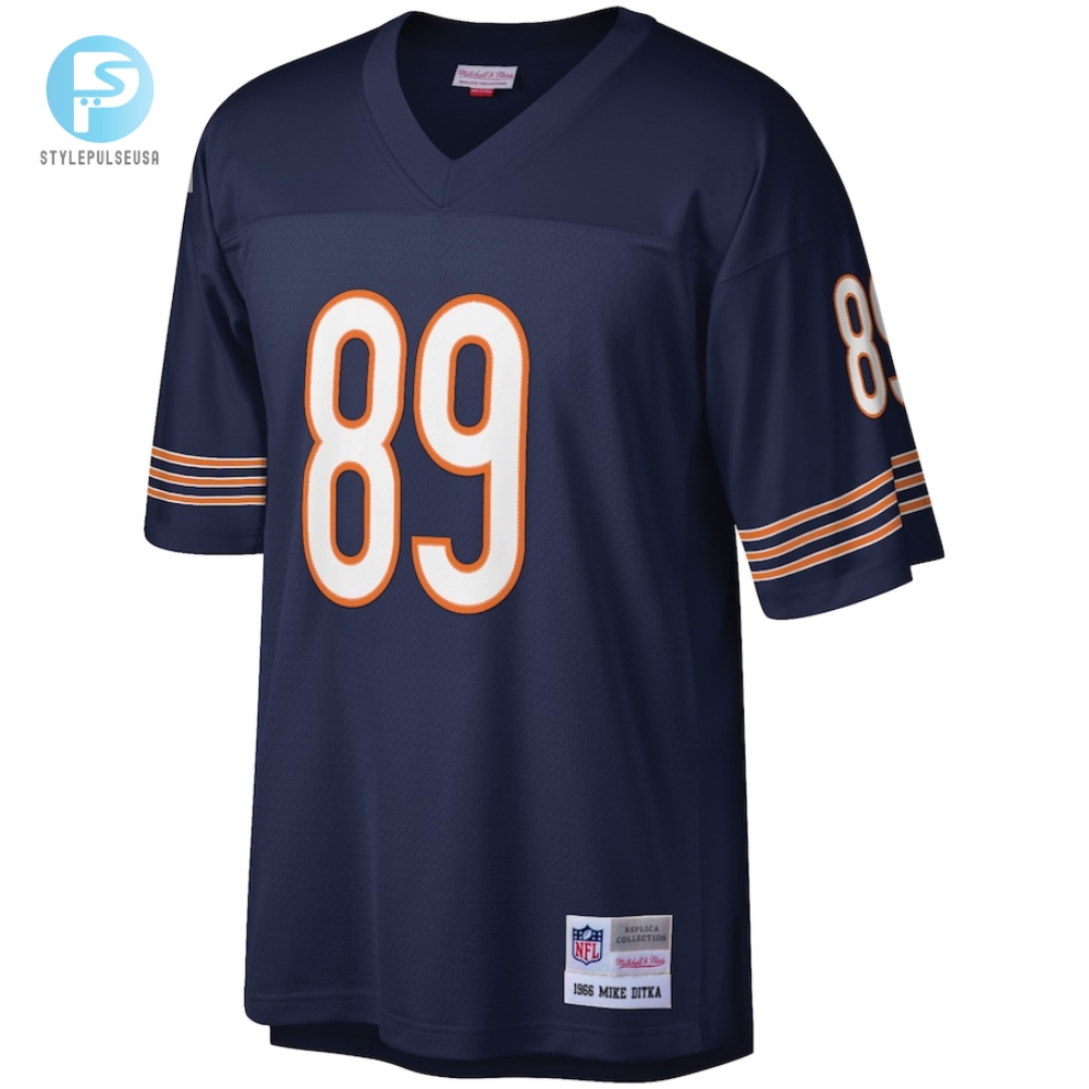 Mens Chicago Bears Mike Ditka Mitchell  Ness Navy Retired Player Legacy Replica Jersey 