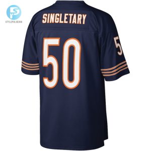 Mens Chicago Bears Mike Singletary Mitchell Ness Navy Legacy Replica Jersey stylepulseusa 1 2