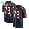 Mens Chicago Bears Austen Pleasants Nike Navy Game Jersey stylepulseusa 1