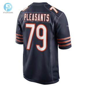 Mens Chicago Bears Austen Pleasants Nike Navy Game Jersey stylepulseusa 1 2