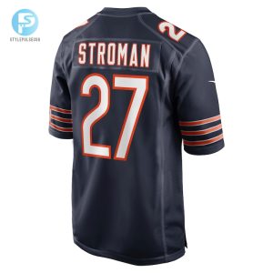 Mens Chicago Bears Greg Stroman Nike Navy Team Game Jersey stylepulseusa 1 2