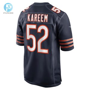 Mens Chicago Bears Khalid Kareem Nike Navy Team Game Jersey stylepulseusa 1 2