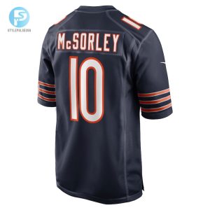 Mens Chicago Bears Trace Mcsorley Nike Navy Team Game Jersey stylepulseusa 1 2