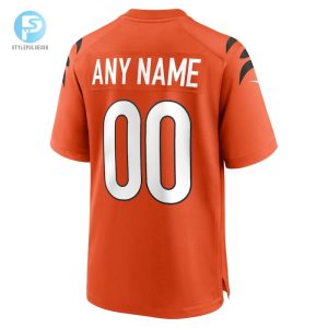 Mens Cincinnati Bengals Nike Orange Alternate Game Custom Jersey stylepulseusa 1 2