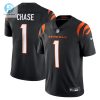 Mens Cincinnati Bengals Jamarr Chase Nike Black Vapor Untouchable Limited Jersey stylepulseusa 1