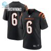 Mens Cincinnati Bengals Jake Browning Nike Black Game Jersey stylepulseusa 1