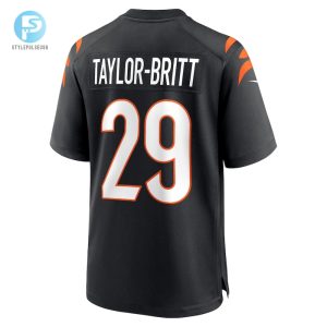 Mens Cincinnati Bengals Cam Taylorbritt Nike Black Game Player Jersey stylepulseusa 1 2