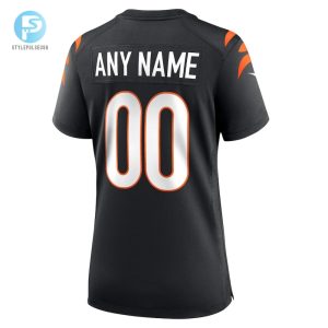 Womens Cincinnati Bengals Nike Black Game Custom Jersey stylepulseusa 1 2