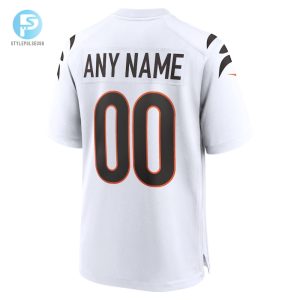 Mens Cincinnati Bengals Nike White Game Custom Jersey stylepulseusa 1 2