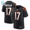 Mens Cincinnati Bengals Stanley Morgan Nike Black Player Game Jersey stylepulseusa 1