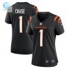 Womens Cincinnati Bengals Jamarr Chase Nike Black Game Jersey stylepulseusa 1