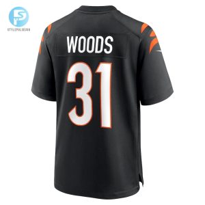 Mens Cincinnati Bengals Ickey Woods Nike Black Retired Player Game Jersey stylepulseusa 1 2