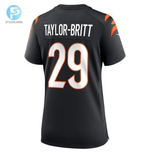 Womens Cincinnati Bengals Cam Taylorbritt Nike Black Game Player Jersey stylepulseusa 1 2