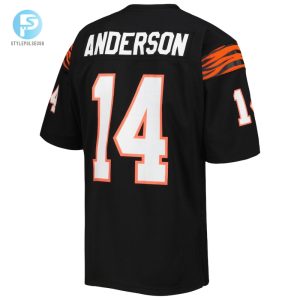 Mens Cincinnati Bengals 1981 Ken Anderson Mitchell Ness Black Authentic Throwback Retired Player Jersey stylepulseusa 1 2