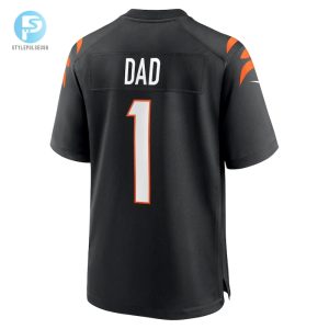 Mens Cincinnati Bengals Number 1 Dad Nike Black Game Jersey stylepulseusa 1 2