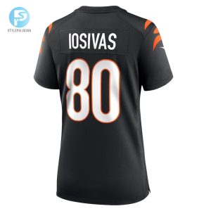 Womens Cincinnati Bengals Andrei Iosivas Nike Black Team Game Jersey stylepulseusa 1 2